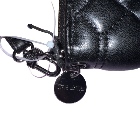 NWT STEVE MADDEN BHADDEN WRISTLET WALLET CLUTCH BAG BLACK - Picture 7 of 7
